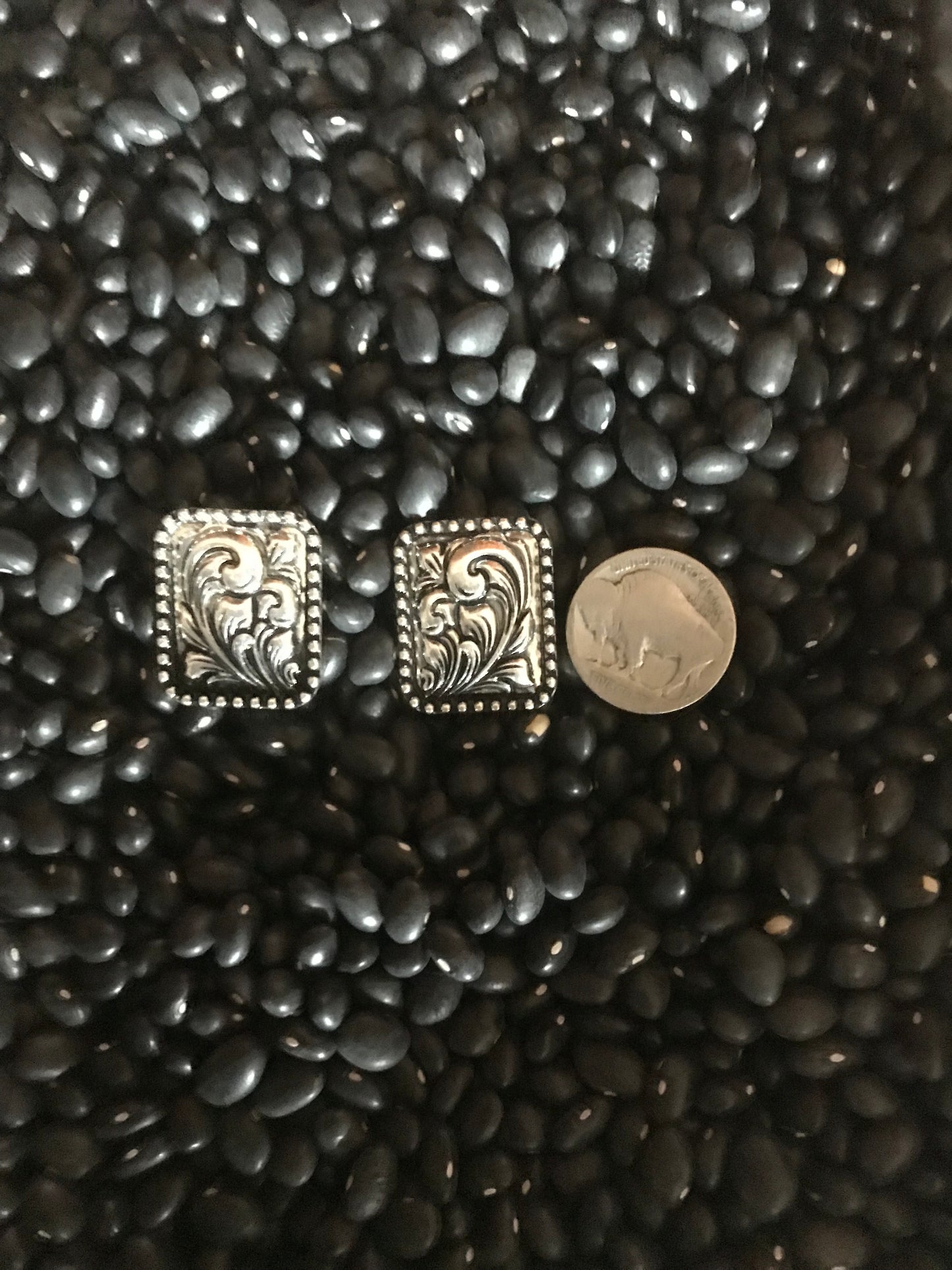 Square Concho Earrings
