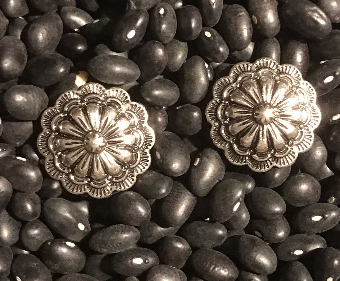 Large Concho Earings