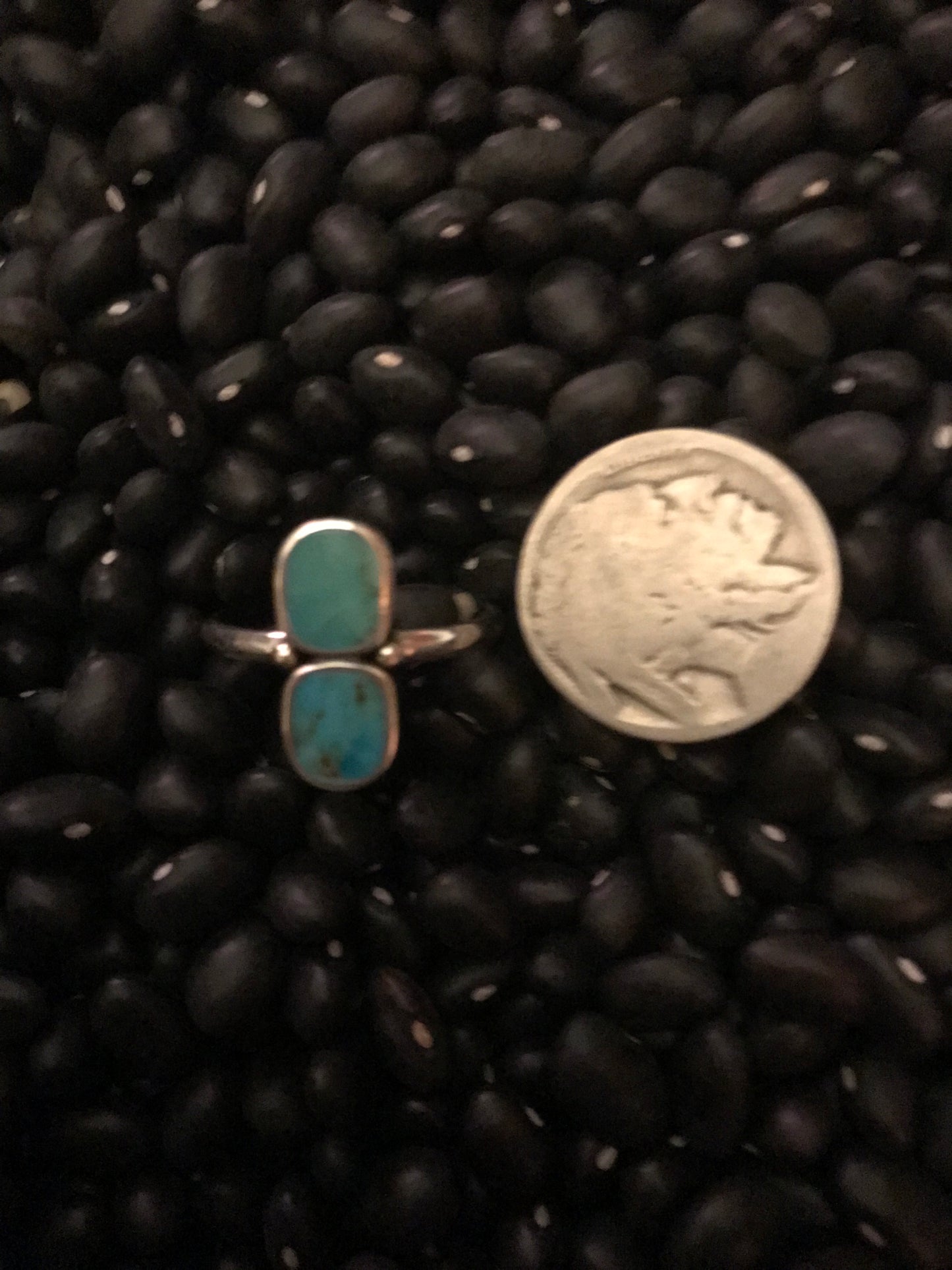 Turquoise Two Stone Ring