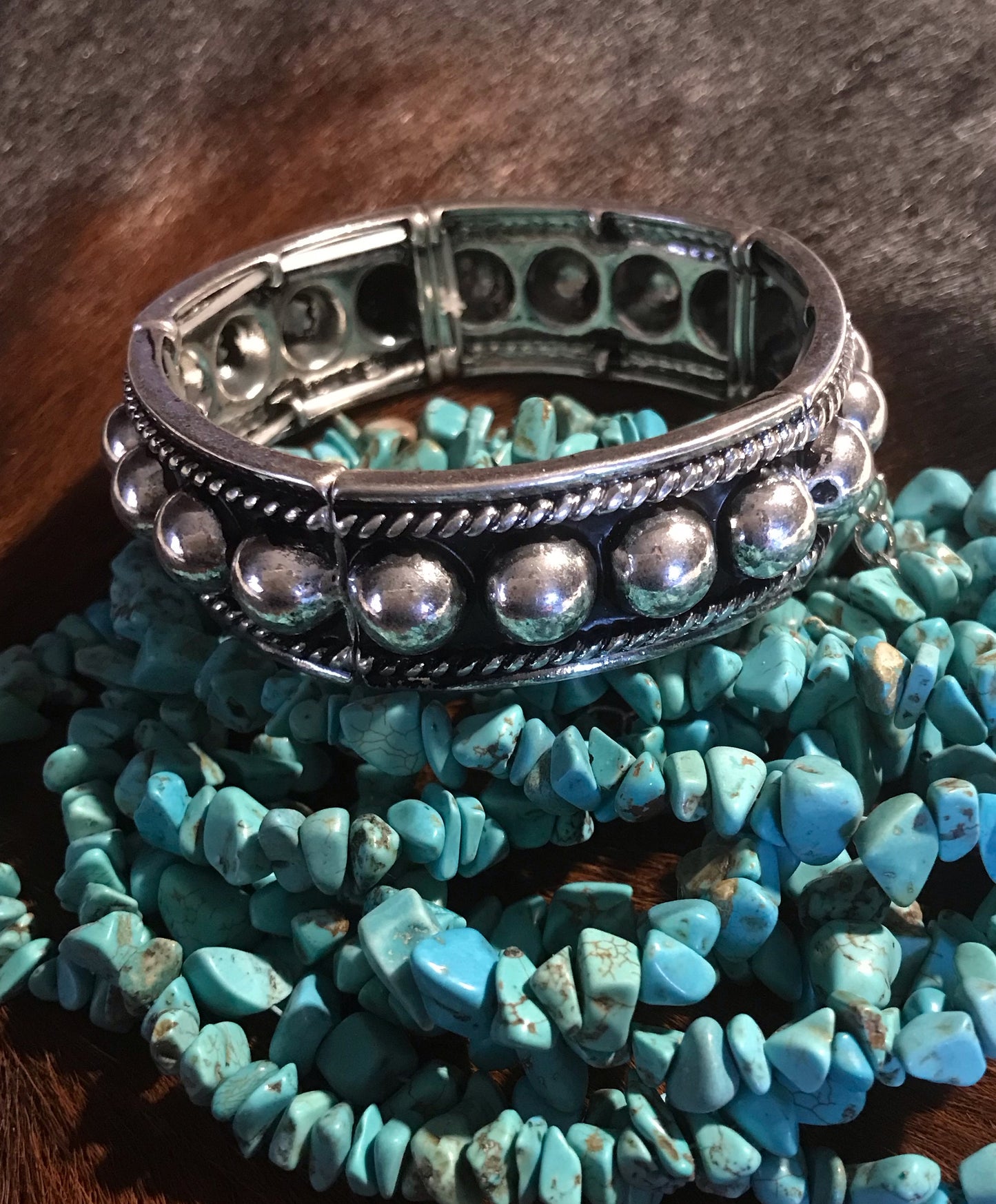 Roped Medium Bubble Stretch Bracelet