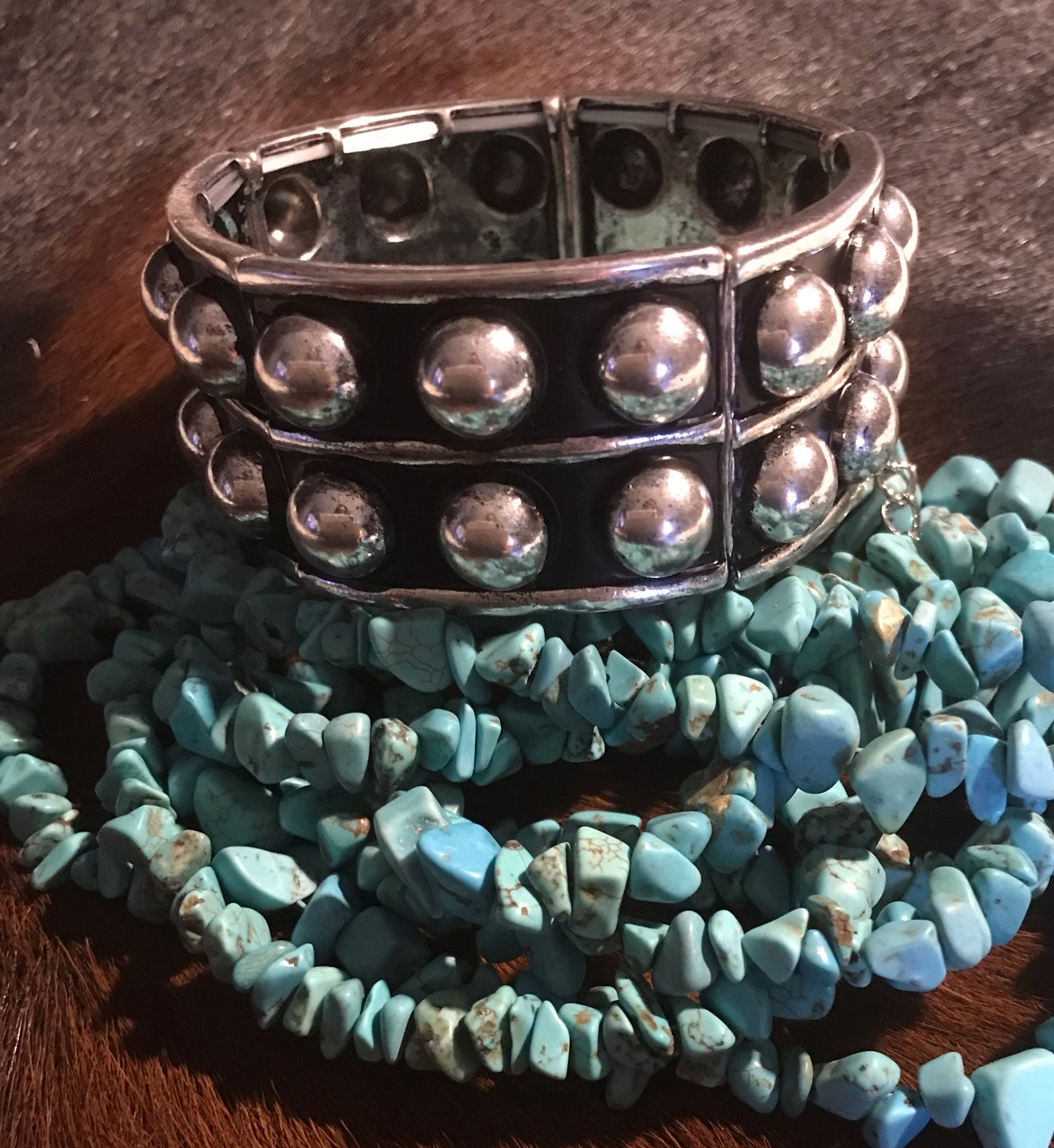 Large Double Bubble Stretch Bracelet