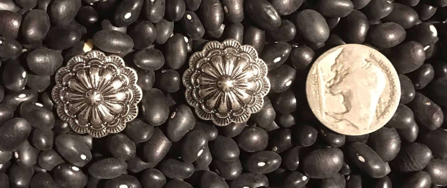 Large Concho Earings