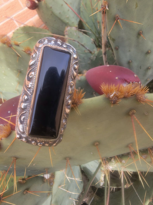 Large Black Onyx Ring