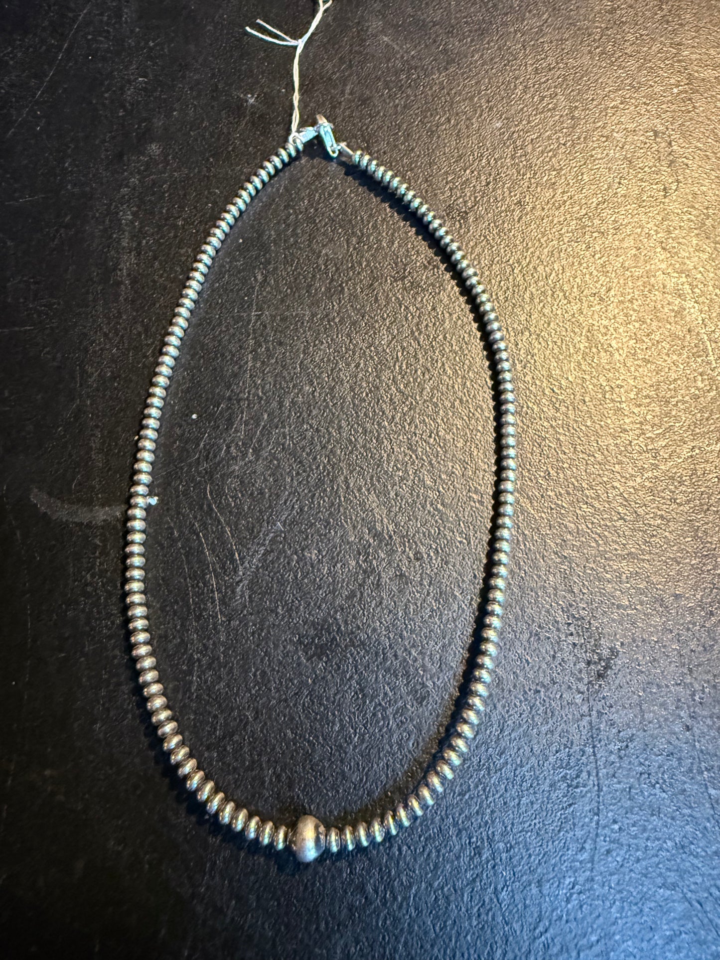 Rondell 3mm 16” w/ 8mm round pearl